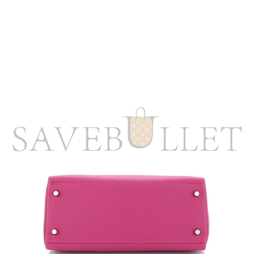 H**mes kelly 28 rose pour pre togo with palladium hardware (28*22*10cm)